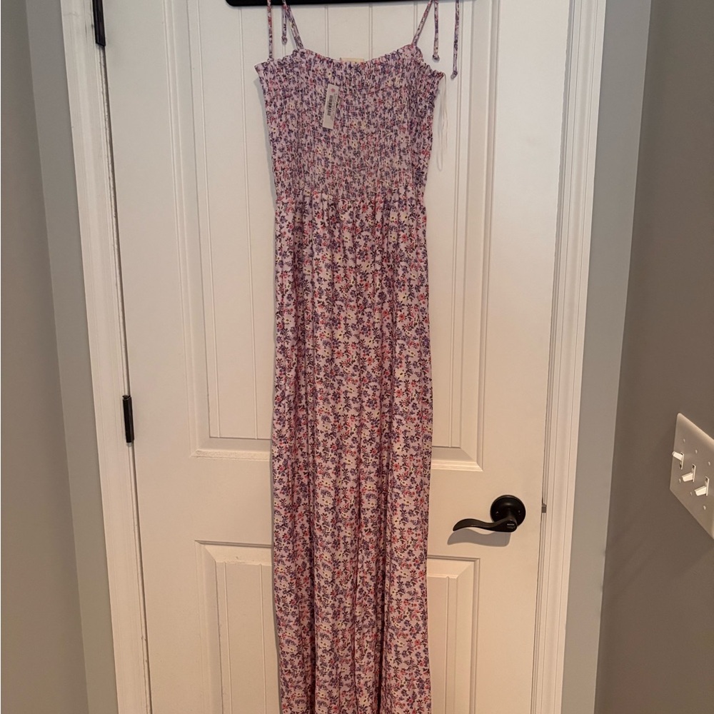 Floral Maxi jumpsuit with Spaghetti Straps